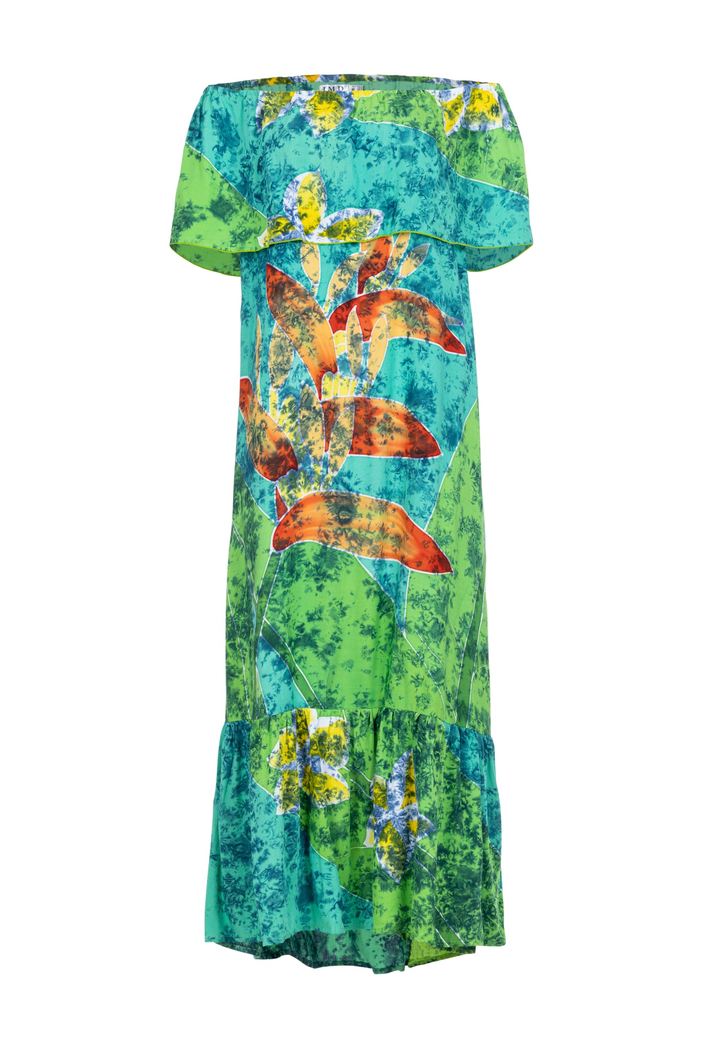 Teal Green Aloha Sarong Dress #2
